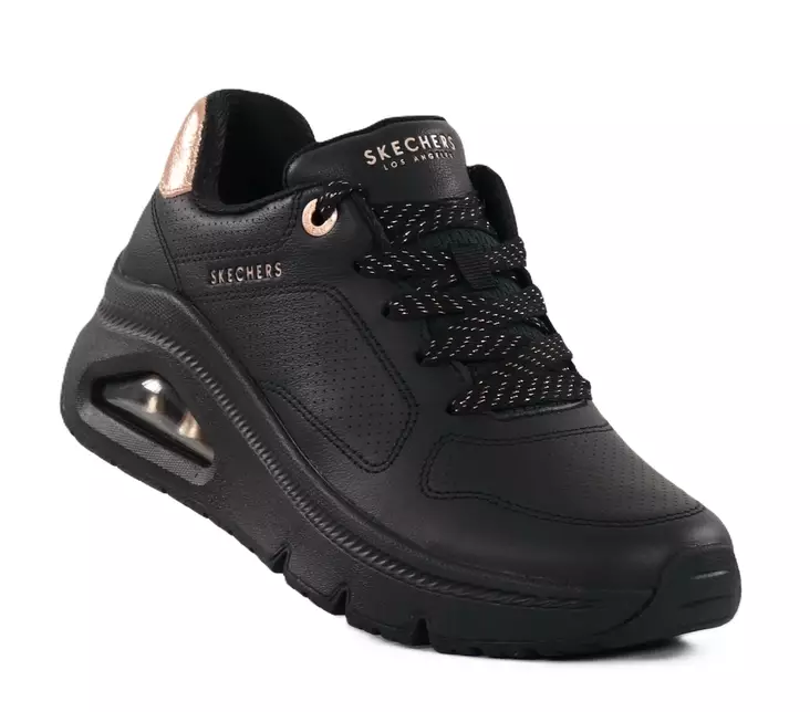 Skechers damsneakers 177767/BBK UNO ICON - IDOLIZED AIR svart - Skechers sneakers - 139163 - 1