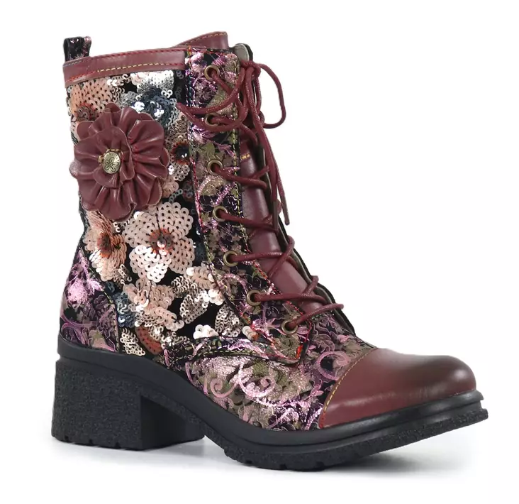 Laura Vita Ankelboots Kalineo 34 lila - Stövletter och kängor för damer - 142163 - 1