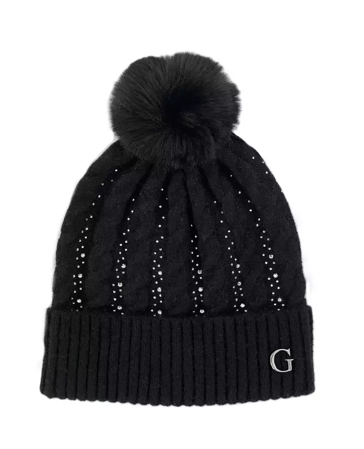 Guess Beanie AW5385POL01 BLA svart - Accessoarer för damer - 139653 - 1
