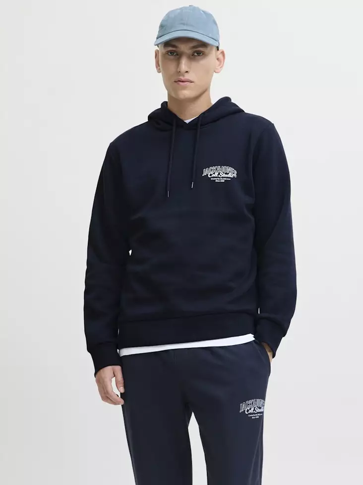 Jack&Jones Hoodie JJMAKOTO SWEAT HOOD - Huvtröjor för herrar - 139513 - 1
