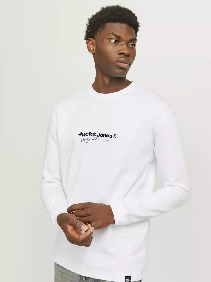 Jack&Jones långärmad herrskjorta Branding Tee - Tröjor för herrar - 137593 - 2