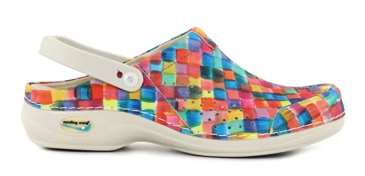 Nursing Care Maskintvättbara arbetsskor i äkta läder WG3APF7 Veneza colorful - Arbetsskor för damer - 114093 - 1