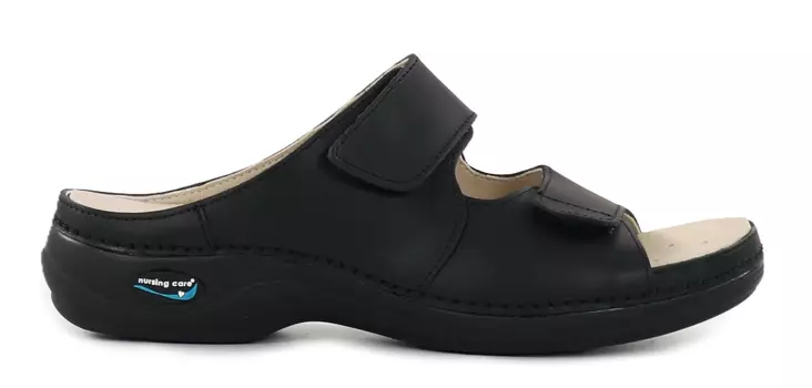 Maskintvättbara arbetsskor för vårdpersonal i äkta läder WG811 Svarta - Arbetsskor för damer - 112203 - 1