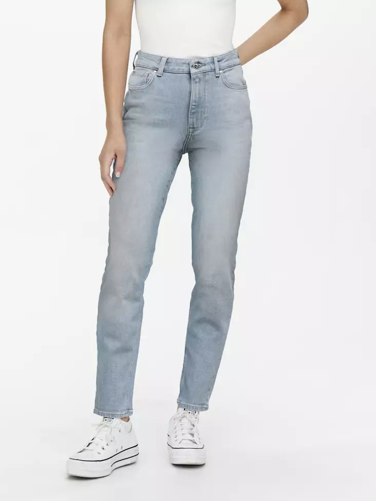 Only damjeans Stretch HW ljusblå denim - Jeans för damer - 130163 - 1
