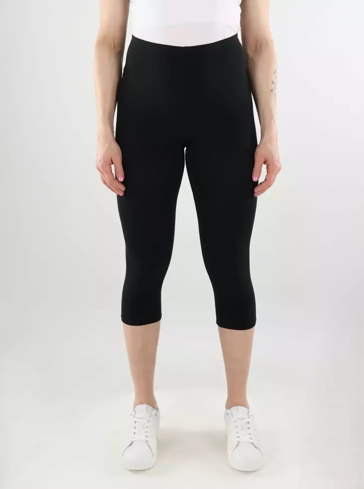 Only damleggings i bomull ONLLIVE Love 3/4 svart - Leggings - 138213 - 1