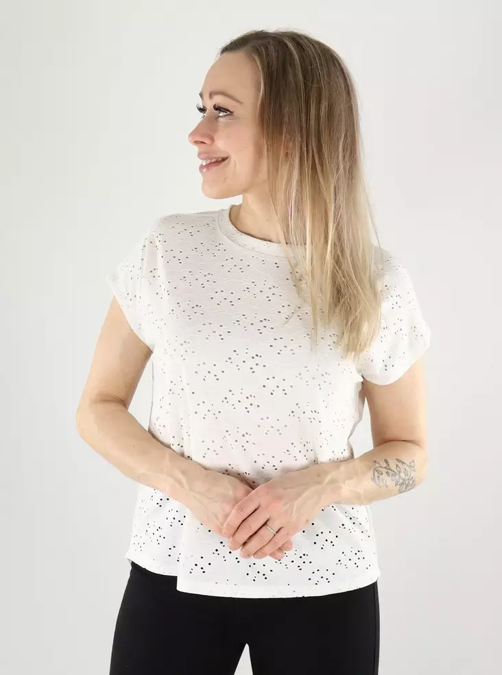 Only dam t-shirt Life Cloud Dancer - T-shirts för damer - 140403 - 1