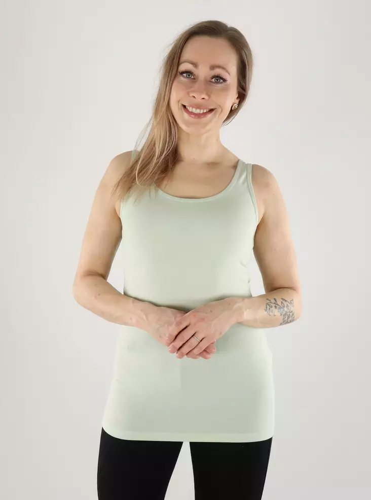 Only topp ONLLIVE love tank green lily - Toppar för damer - 140813 - 3