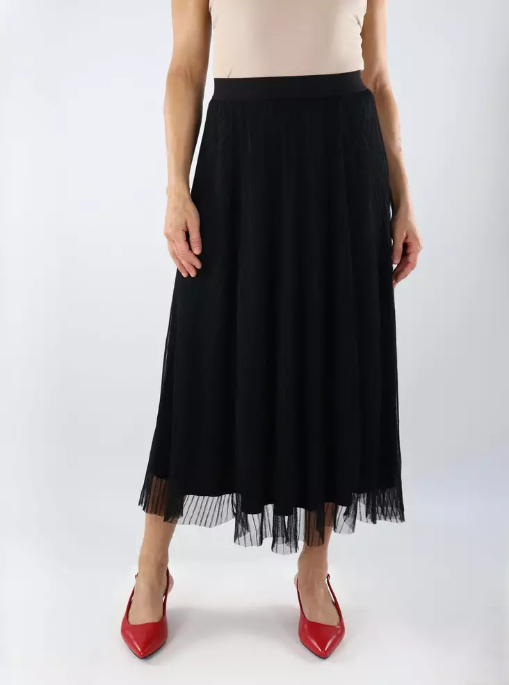 Only veckad kjol svart - Kjolar - 139003 - 1