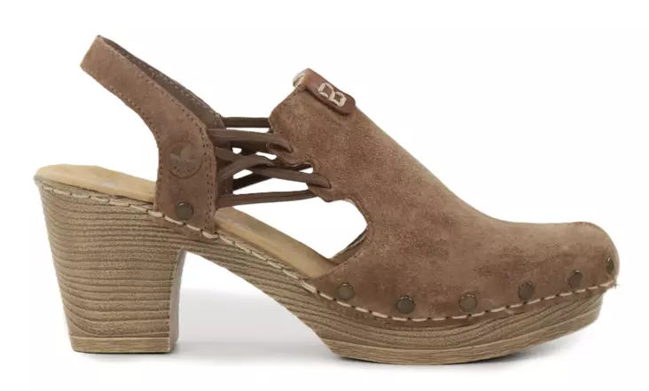 Rieker damsandaler i mocka 66775-24 brun - Rieker sandals - 140423 - 1