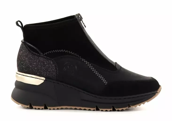 Rieker ankelboots/kilklackade sneakers för dam N6361-00 svart - Rieker ankelboots - 136623 - 1