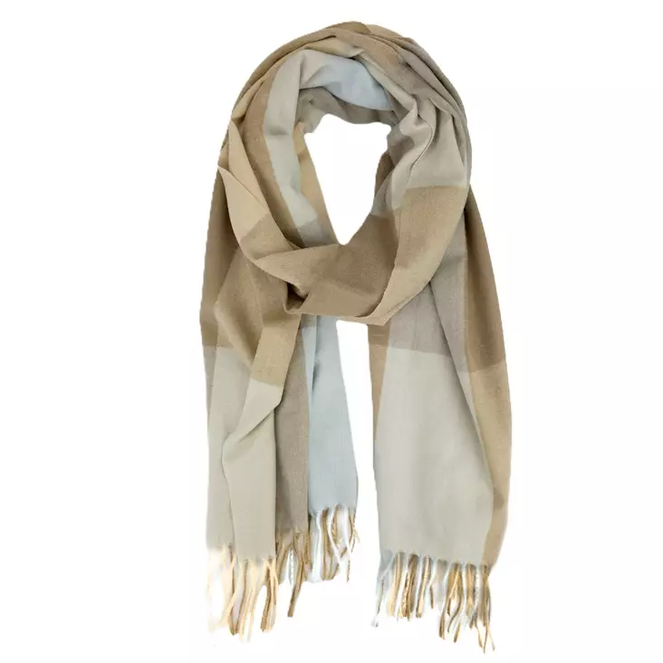 Veniz Halsduk 62872 beige/ljusblå - Halsdukar för damer - 137733 - 1