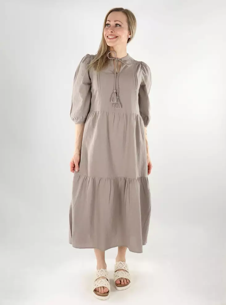 Vero Moda Dress VMPRETTY 3/4 Long moon rock - Klänningar och tunikor - 138053 - 1