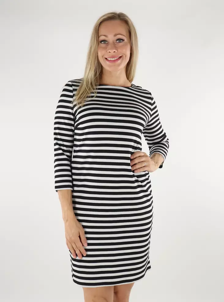 Vila Klänning 3/4 svart/snövit - Klänningar och tunikor - 136583 - 1