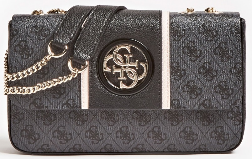 Guess Axelremsväska Open road coal Stilettoshop.se webbutik Guess Väska Open road svart Stilettoshop.se webbutik
