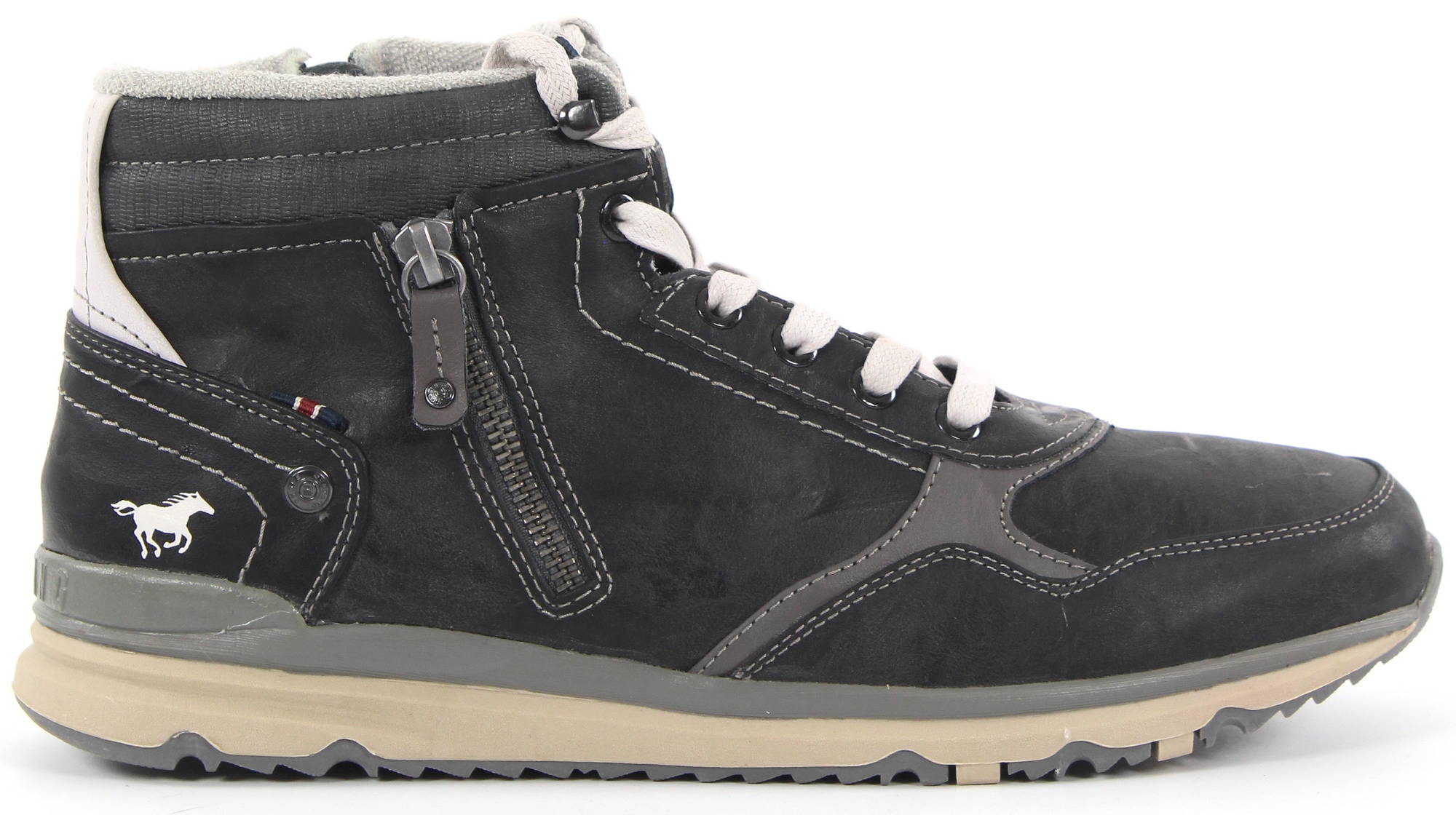 Mustang 4058-505-841 Hi-Top Sneakers voor heren, Jeansblau, 43 EU