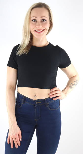 JJXX T-shirt Florie ribb svart - T-shirts för damer - 133214 - 1