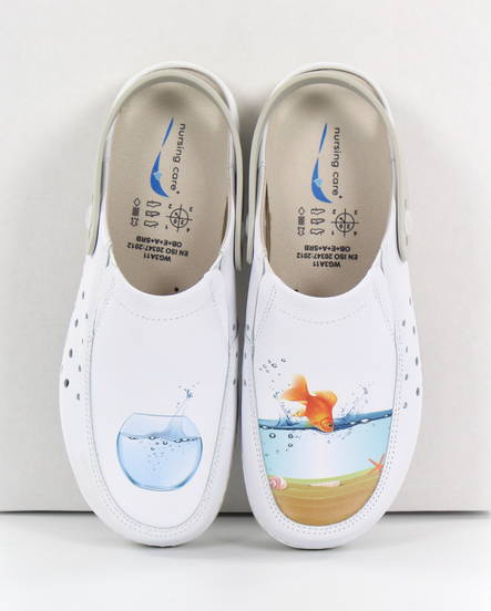 Maskintvättbara arbetsskor läder fish - Arbetsskor för damer - 126974 - 1