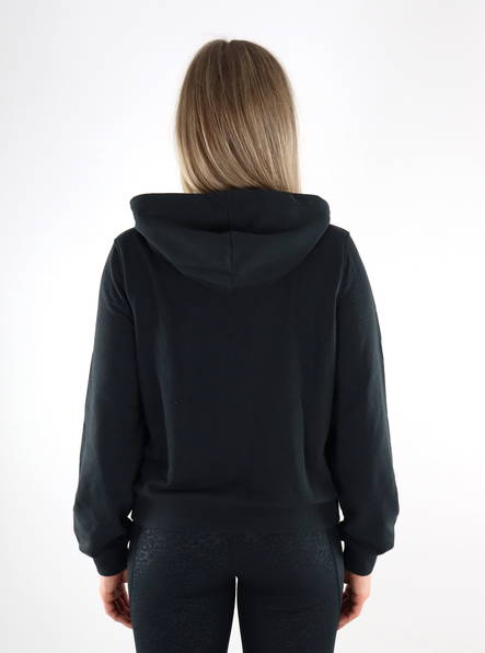 Only damtröja med dragkedja Bella Hood svart - Huvtröjor och sweatshirts - 135164 - 2