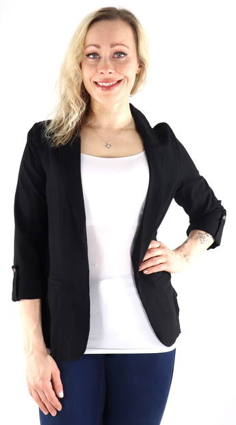 Vero Moda Blazer Jesmilo Lös 3/4 svart - Kavajer för damer - 133414 - 1