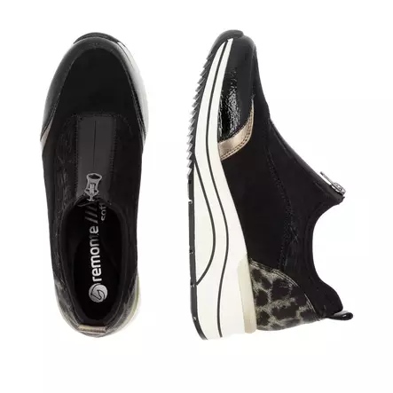 Rieker Remonte Kilklackade sneakers för damer D0T08-02 svart - Sneakers för damer - 136874 - 2