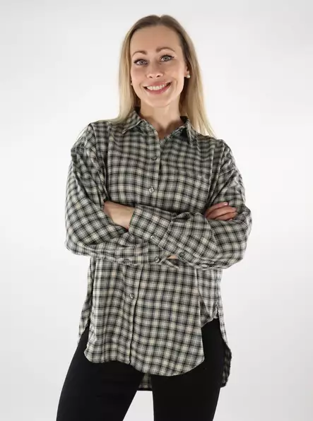 JJXX flanellskjorta dam vetiver/rut - Skjortor och blusar för damer - 137304 - 1