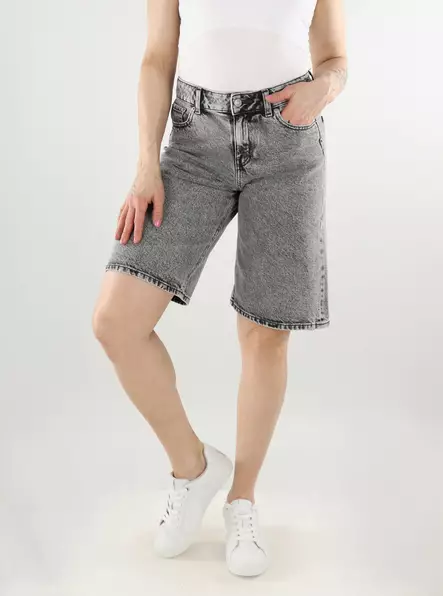 JJXX damshorts Lång MW ljusgrå - Shorts och capribyxor för damer - 138204 - 1