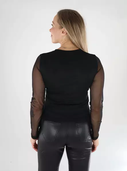 Only damskjorta Nova Mesh svart - Långärmade tröjor för  damer - 139194 - 2