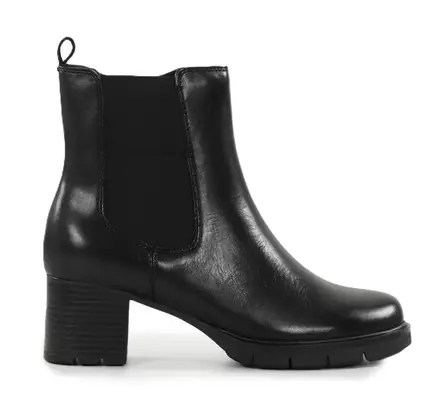 Jana dam ankelboots i läder 25730-45 svart - Stövletter och kängor för damer - 139574 - 1