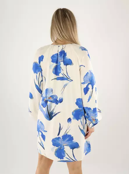 Only Klänning ljusvit/storblå - Klänningar och tunikor - 140744 - 2