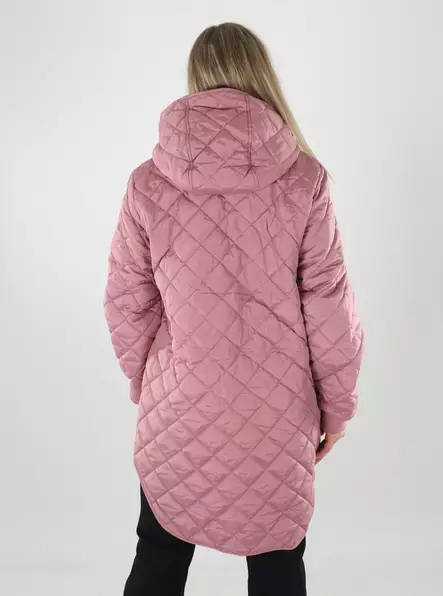 Vila lätt vadderad jacka VITATE L/S HOODED JACKET Nostalgia Rose - Lätta jackor för damer - 142114 - 2