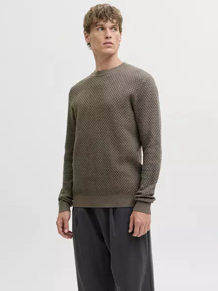 Jack&Jones Herrtröja Blubarkley crocodile/twist - Stickat för herrar - 139934 - 2