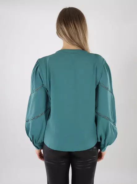 JDY damskjorta JDYLION V-ringning sjögräs - Långärmade tröjor för  damer - 139924 - 2