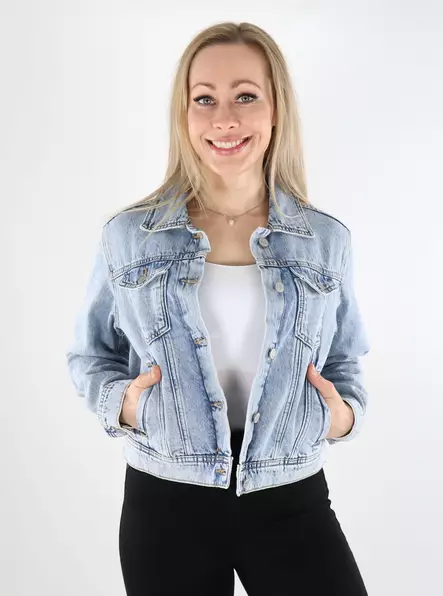 JJXX jeansjacka dam Klassisk jeansjacka ljusblå/vintage - Jeansjackor för damer - 137884 - 1