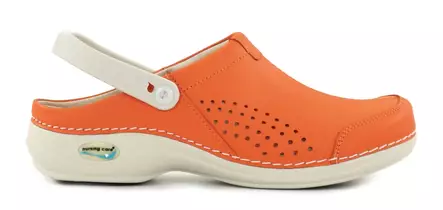 Nursing Care Maskintvättbara arbetsskor i äkta läder WG3AP05 Veneza Orange - Arbetsskor för damer - 114384 - 1