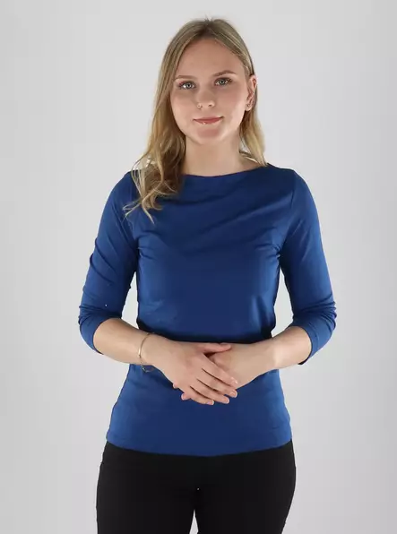 Vero Moda Skjorta VMPANDA MODAL marinblå pion - Långärmade tröjor för  damer - 141294 - 1