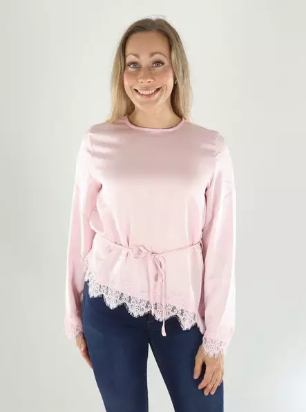 Vero Moda Skjorta LS SPETSTOP Cherry Blossom - Långärmade tröjor för  damer - 141374 - 1