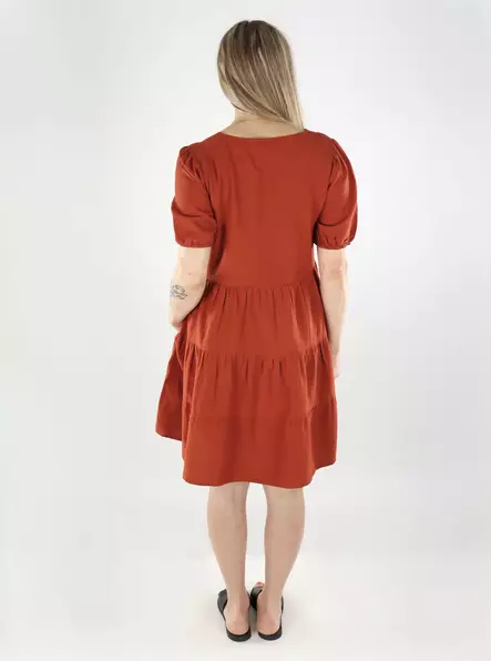 Vila kort klänning New burnt tegel - Klänningar och tunikor - 140534 - 2