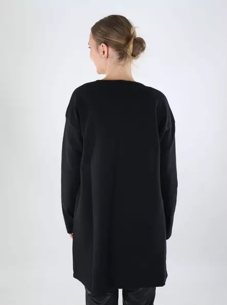 Vila damkofta/jacka VIGARDEN Lång svart skönhet - Stickat för damer - 140124 - 2