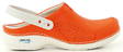 Maskintvättbara Slip-ins i läder Orange - Arbetsskor för damer - 114384 - 2