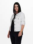 Only Carmakoma Jeansjacka Wespa vit - Jeansjackor för damer - 128574 - 2