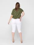 Only Carmakoma Capris Augusta hw, vit - Shorts och capribyxor för damer - 131104 - 2