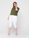 Only Carmakoma Capris Augusta hw, vit - Shorts och capribyxor för damer - 131104 - 1