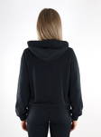 Only damtröja med dragkedja Bella Hood svart - Huvtröjor och sweatshirts - 135164 - 2