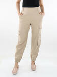 Only lårfickor för damer MW Linne oxford tan - Byxor för damer - 135964 - 1