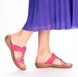 Rieker dam slip-in sandaler 60898-31 fuchsia - Rieker mulor - 135774 - 5