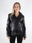 Damjacka Vero ModaRamon Belagd svart - Skinnjackor och PU-jackor för damer - 135444 - 1