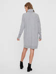 Vero Moda långärmad stickad klänning polokrage Brilliant ljusgrå - Stickat för damer - 129144 - 3