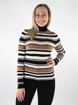 Only dam polotröja Pullover svart/whitecap grå - Stickat för damer - 137264 - 1