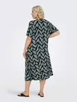 Only Carmakoma Plus Size Klänning Life V-ringad laurel wreath - Klänningar och tunikor - 138924 - 2