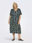 Only Carmakoma Plus Size Klänning Life V-ringad laurel wreath - Klänningar och tunikor - 138924 - 5
